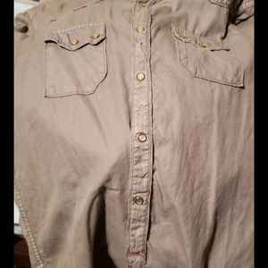 Mens Express western Long sleeve Pearl Button up .